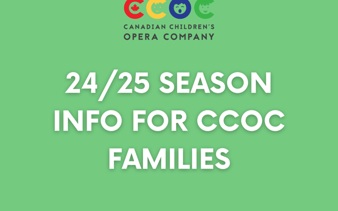 Important Info on the 24/25 Season for CCOC Families